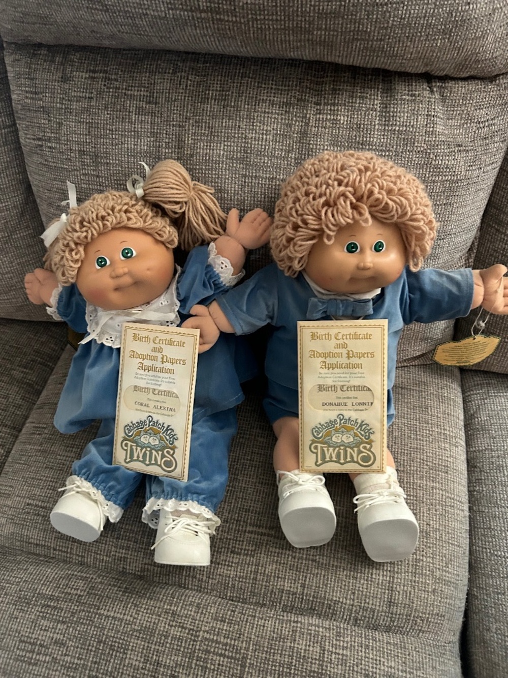 Twins Cabbage Patch Kids dolls